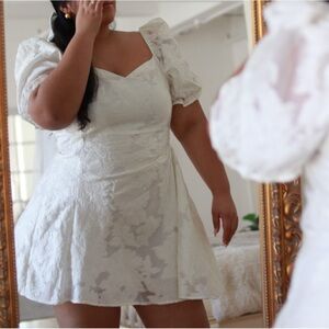 Showpo Brailey Mini White Dress size 16